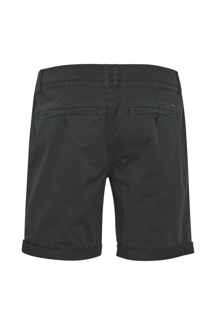 Cotton-Rich Tailored Shorts - Black