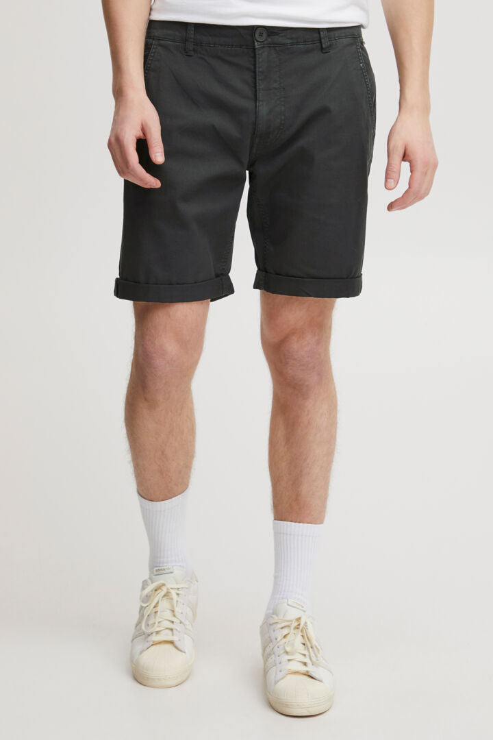 Cotton-Rich Tailored Shorts - Black