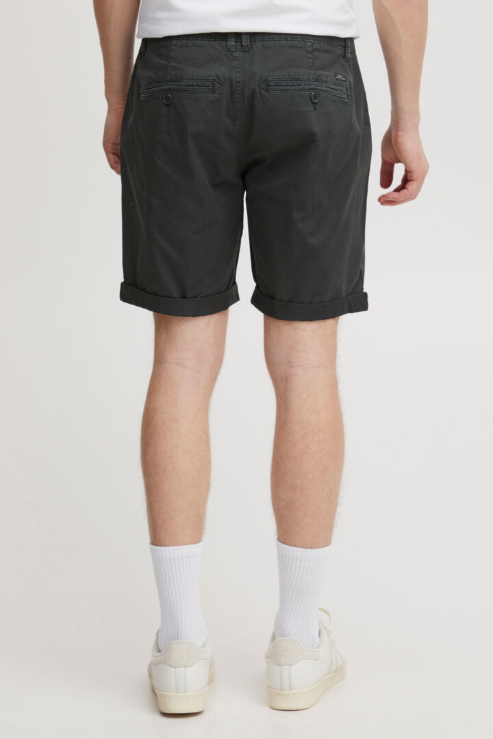Cotton-Rich Tailored Shorts - Black