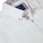 Cotton-Rich Button Down Short-Sleeve Shirt - White