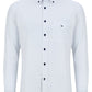 Cotton-Rich Button Down Long-Sleeve Shirt - White
