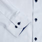Cotton-Rich Button Down Long-Sleeve Shirt - White