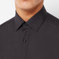 Tapered Fit Long Sleeve Shirt - Black