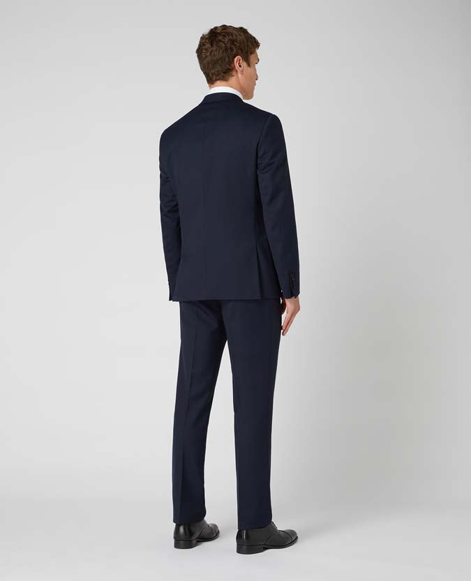 Slim Fit Wool-Rich Dinner Suit Jacket - Navy