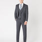 Slim Fit Wool-Rich Suit Trousers - Charcoal Grey
