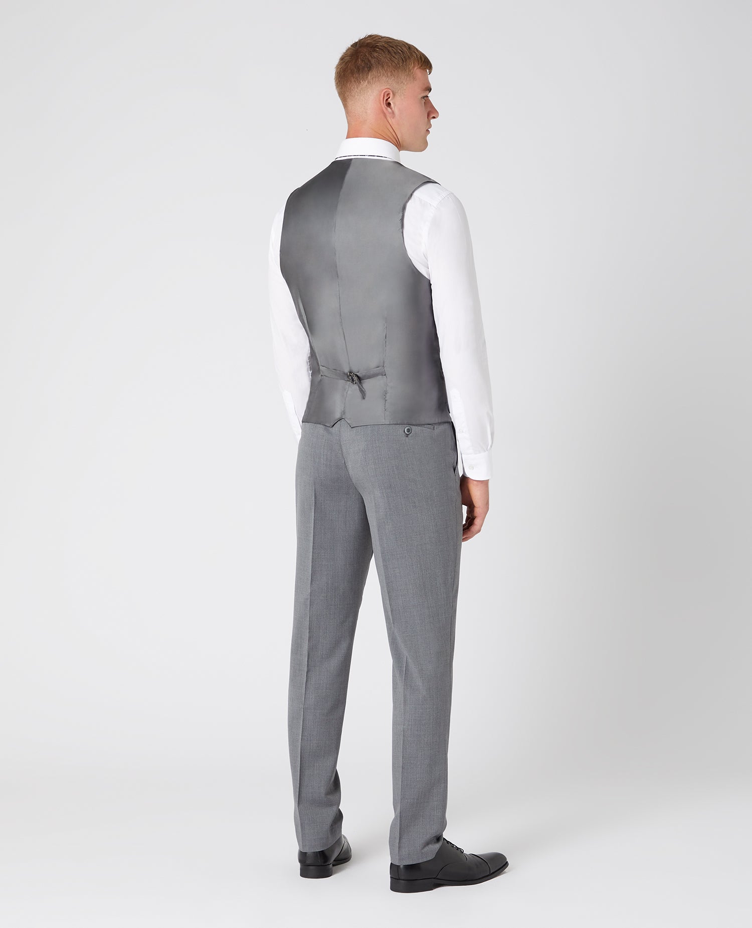 Slim Fit Wool-Rich Suit Waistcoat - Grey