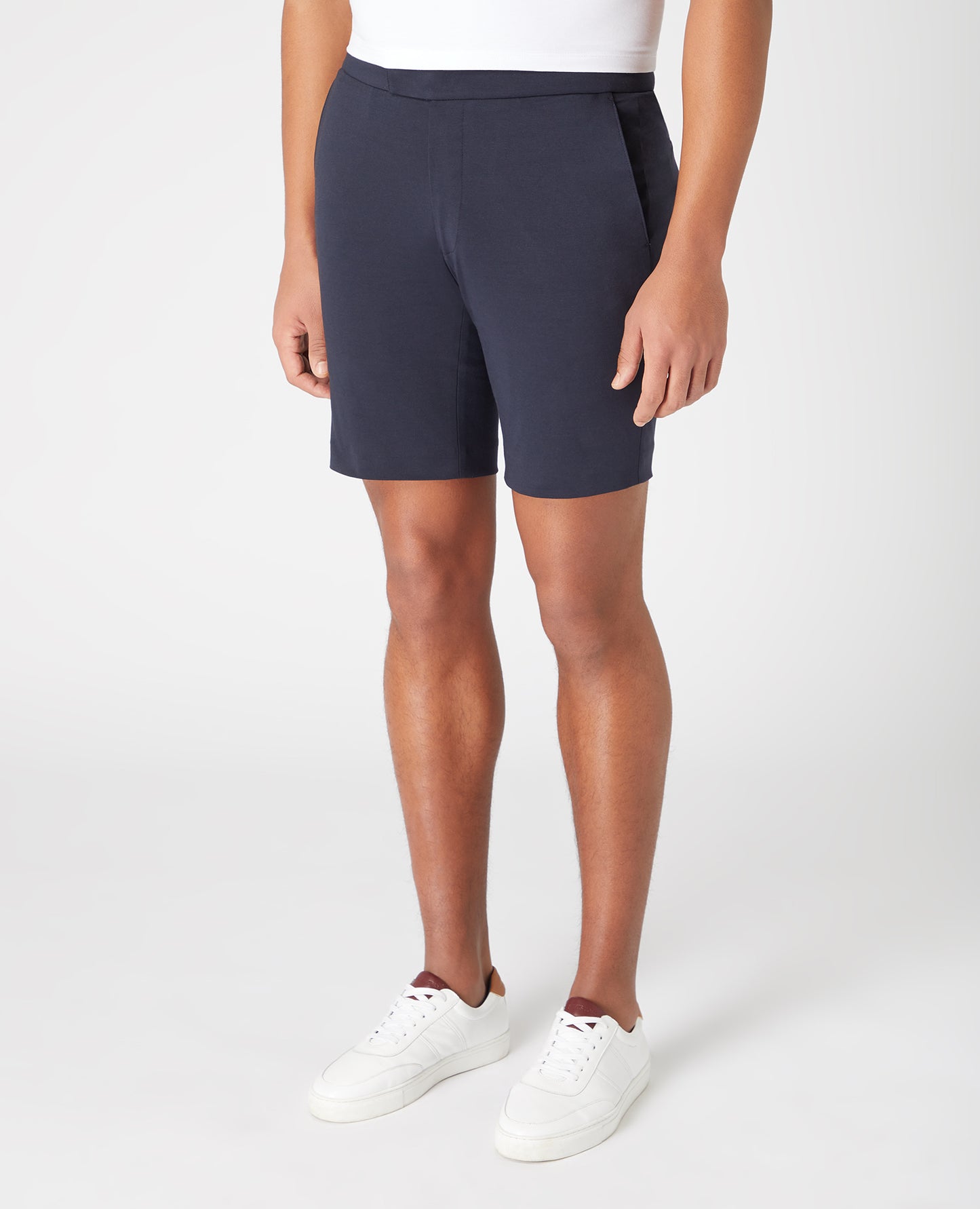 Slim Fit Super-Stretch Shorts - Navy