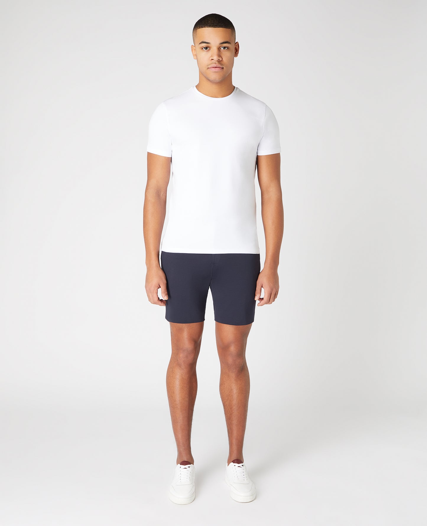 Slim Fit Super-Stretch Shorts - Navy
