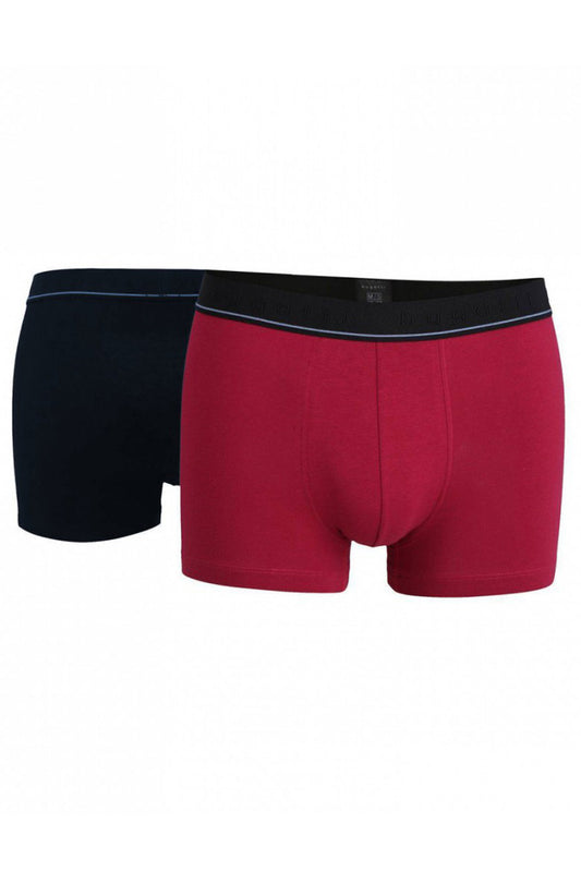 TWO-PACK OF PANTS IN BLACK & RED - BUGATTI