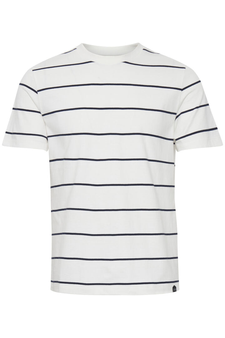 White Pin Stripe Tee