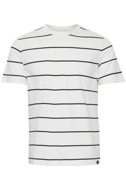 White Pin Stripe Tee