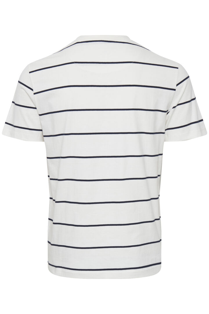 White Pin Stripe Tee