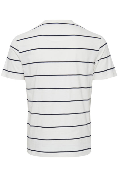 White Pin Stripe Tee