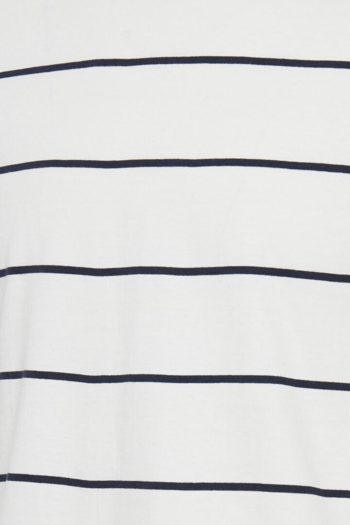 White Pin Stripe Tee