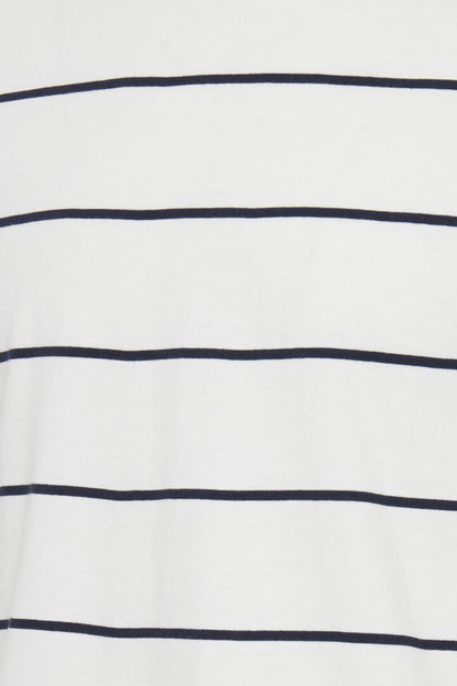 White Pin Stripe Tee