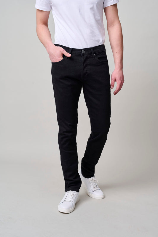 Black Overdye Jeans - Super Stretch Slim Fit
