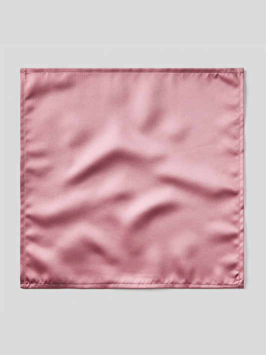 Plain Satin Hankie - Dusky Pink