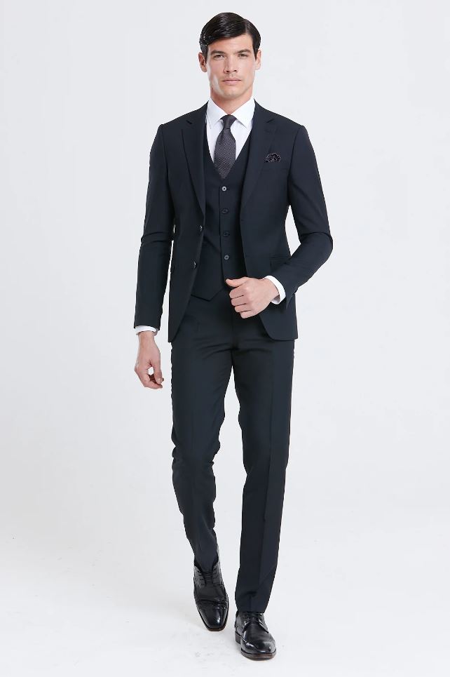 James Tailored Fit Suit Jacket - Black