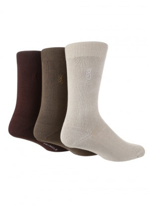 Pringle Natural Bamboo Socks 3 Pack - Natural