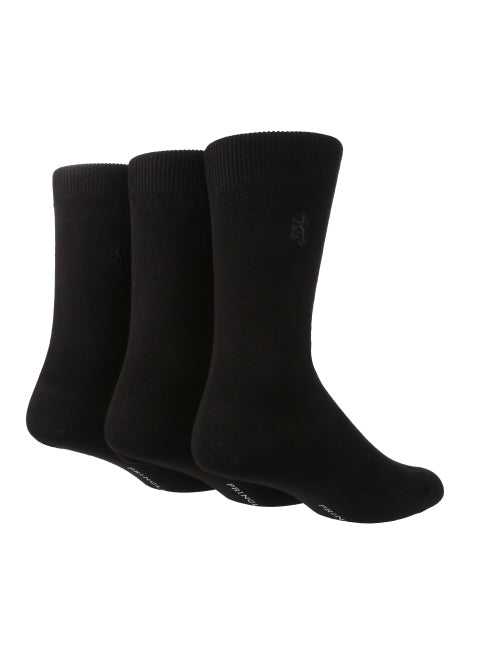 Pringle Natural Bamboo Socks 3 Pack - Black