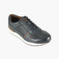 Tiago Leather Trainers - Navy