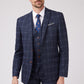 Navy Blue Over Check Suit from Antique Rogue - Jacket