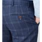 Navy Blue Over Check from Antique Rogue - Trousers