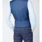 Navy Blue Over Check from Antique Rogue - Waistcoat