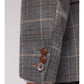 Grey and Tan Over Check Suit from Antique Rogue - Jacket