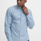 Pure-Cotton Long Sleeve Shirt - Sky Blue
