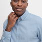 Pure-Cotton Long Sleeve Shirt - Sky Blue