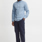 Pure-Cotton Long Sleeve Shirt - Sky Blue