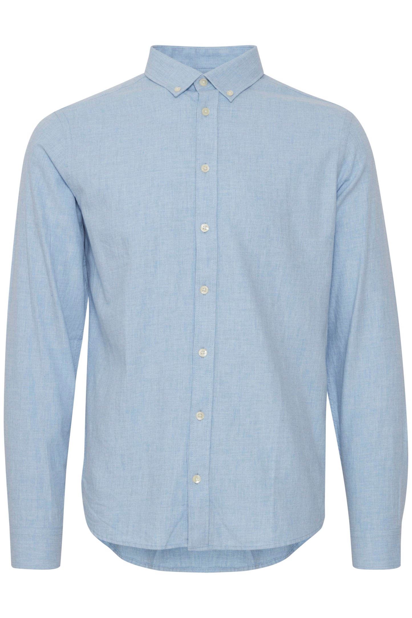 Pure-Cotton Long Sleeve Shirt - Sky Blue