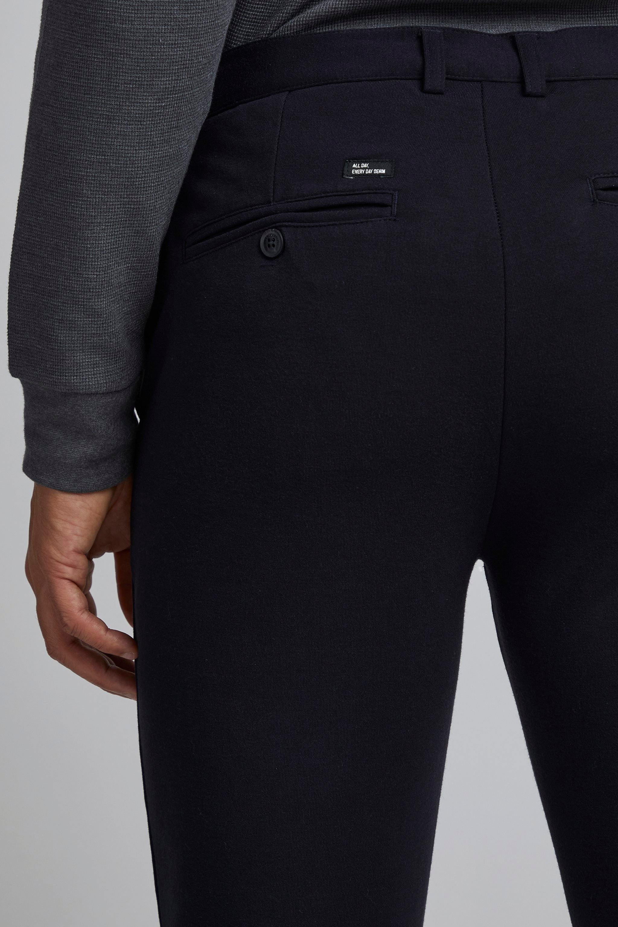 Dark Navy Trousers - Super Stretch Slim Fit