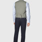 Gower Navy Linen Mix Three Piece Suit - Waistcoat