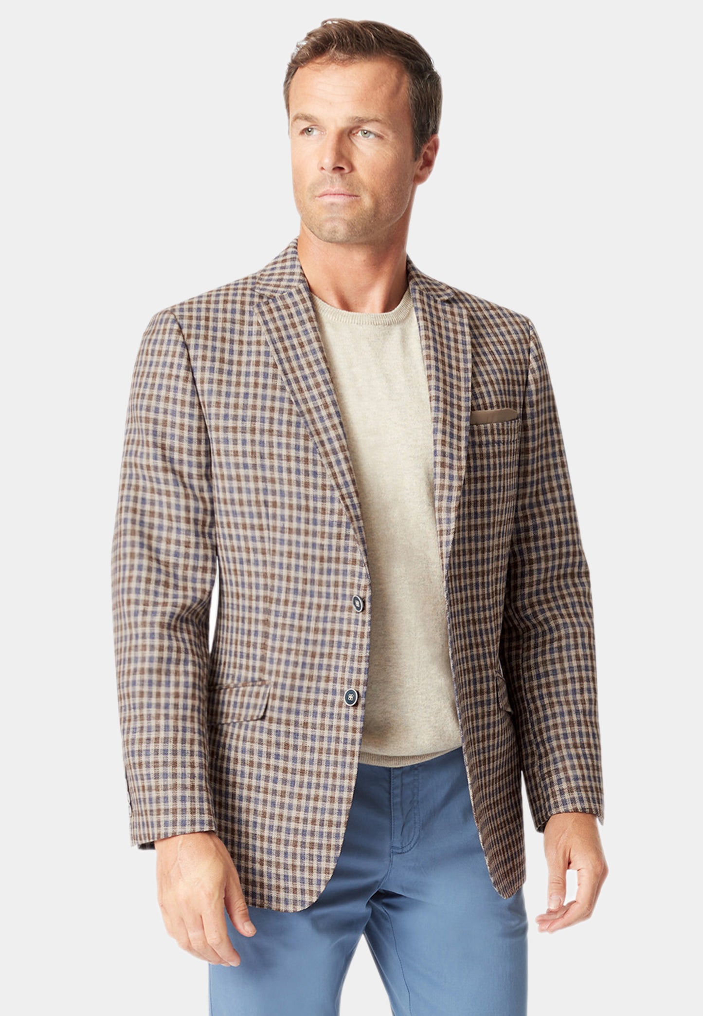 Leyburn Mocha Check Jacket