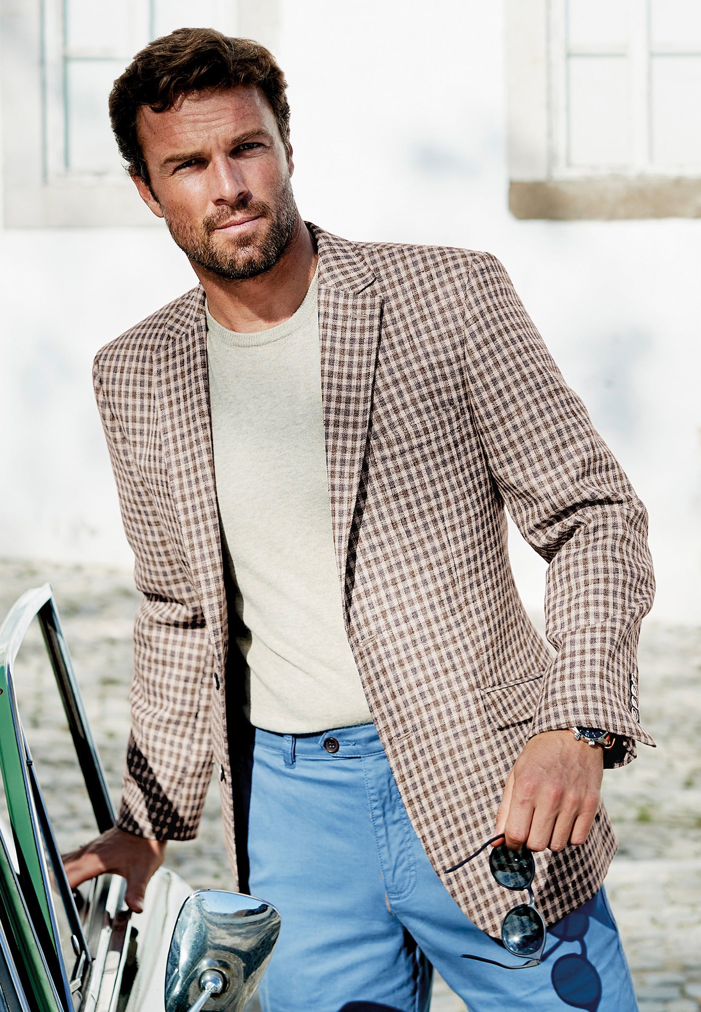 Leyburn Mocha Check Jacket