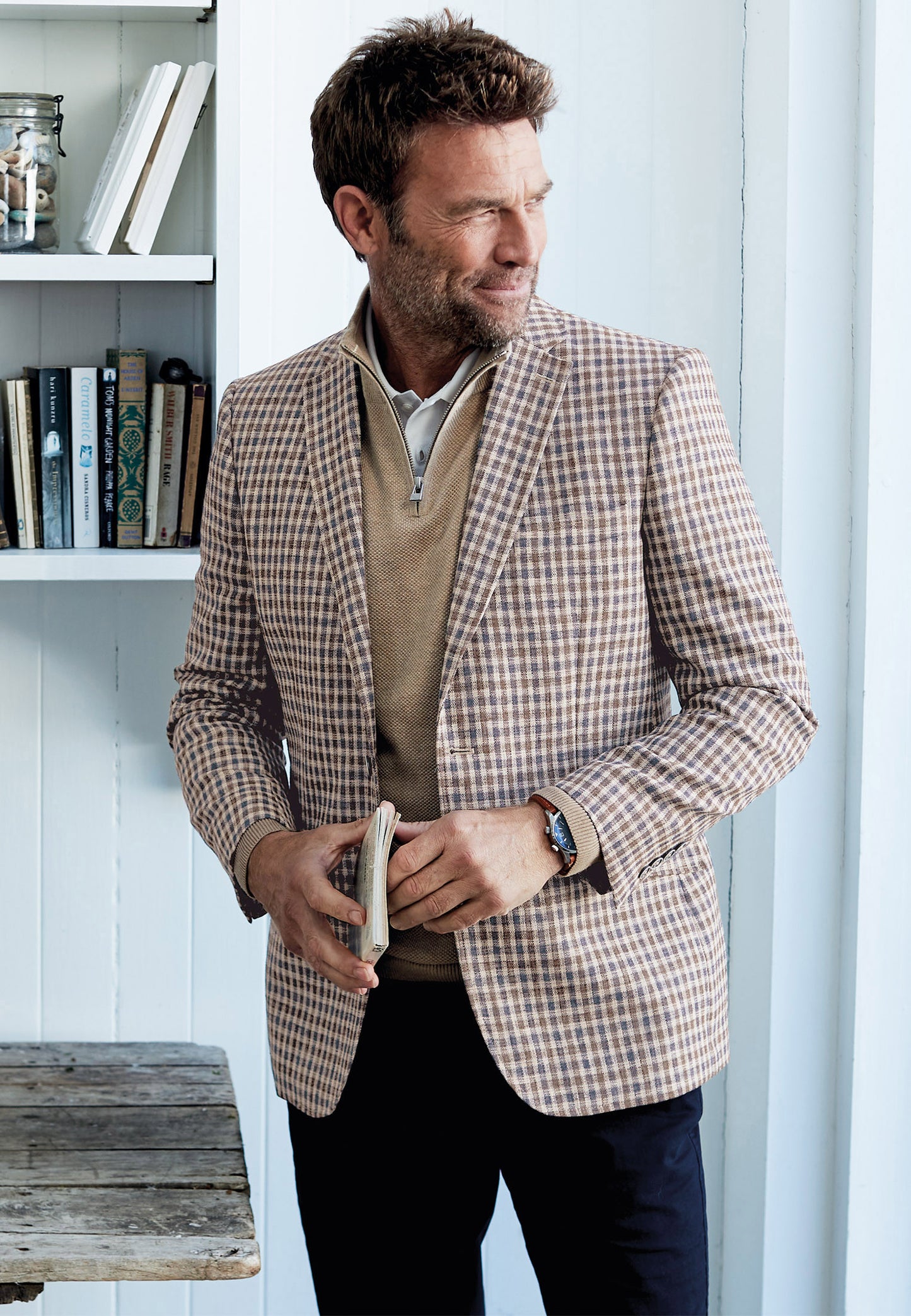 Leyburn Mocha Check Jacket