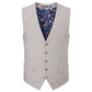 Jude Tweed Suit Waistcoat - Stone