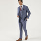 Jude Tweed Suit Trousers - Blue