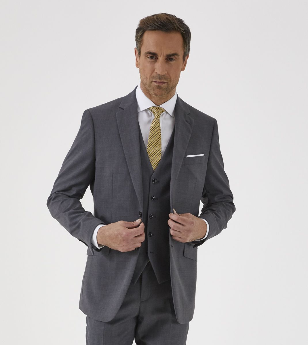 Farnham Charcoal Grey Tailored Suit Waistcoat