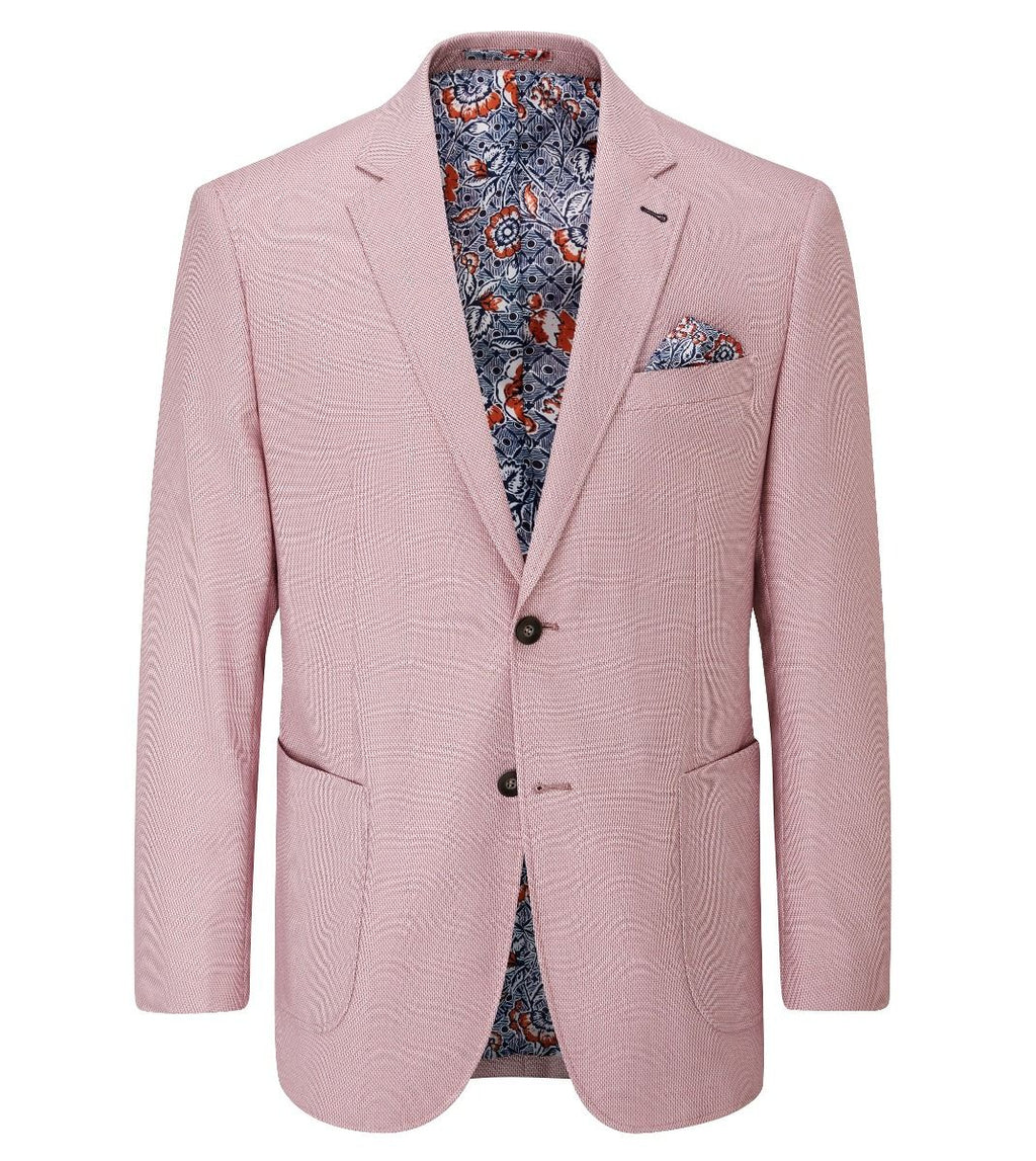 Harry Textured Jacket - Pink