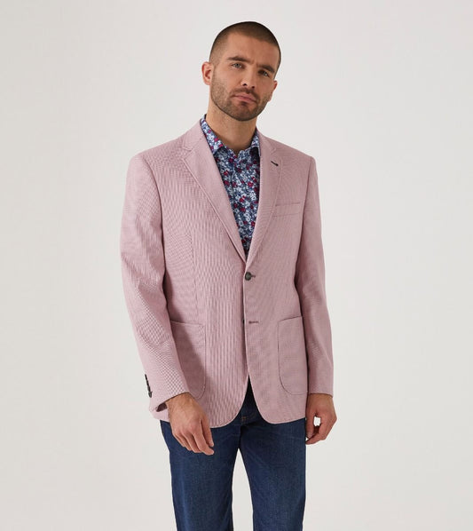 Harry Textured Jacket - Pink