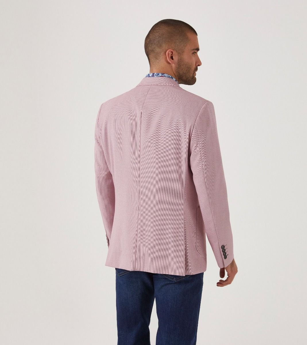 Harry Textured Jacket - Pink