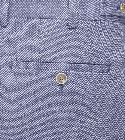 Jude Tweed Suit Jacket - Blue