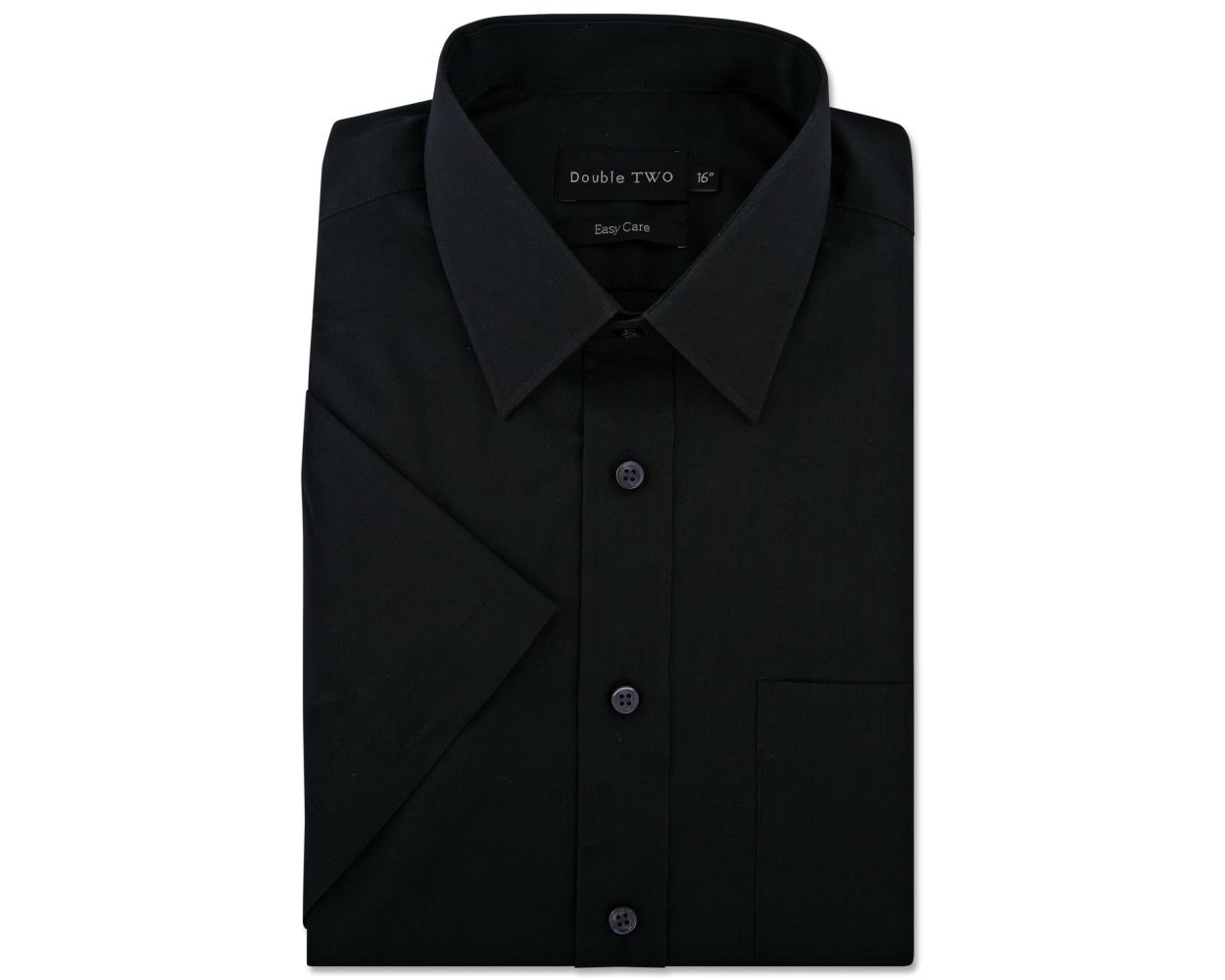Classic Easy Care Short Sleeve Shirt - Black