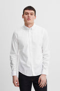 Pure-Cotton Long Sleeve Shirt - White