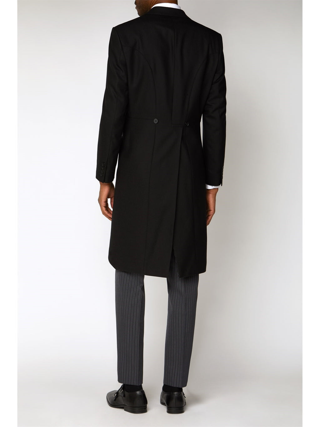 Scott Black Herringbone Masonic Tailcoat