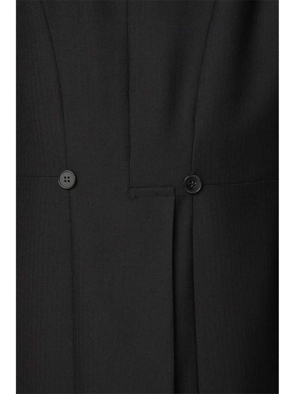Scott Black Herringbone Masonic Tailcoat