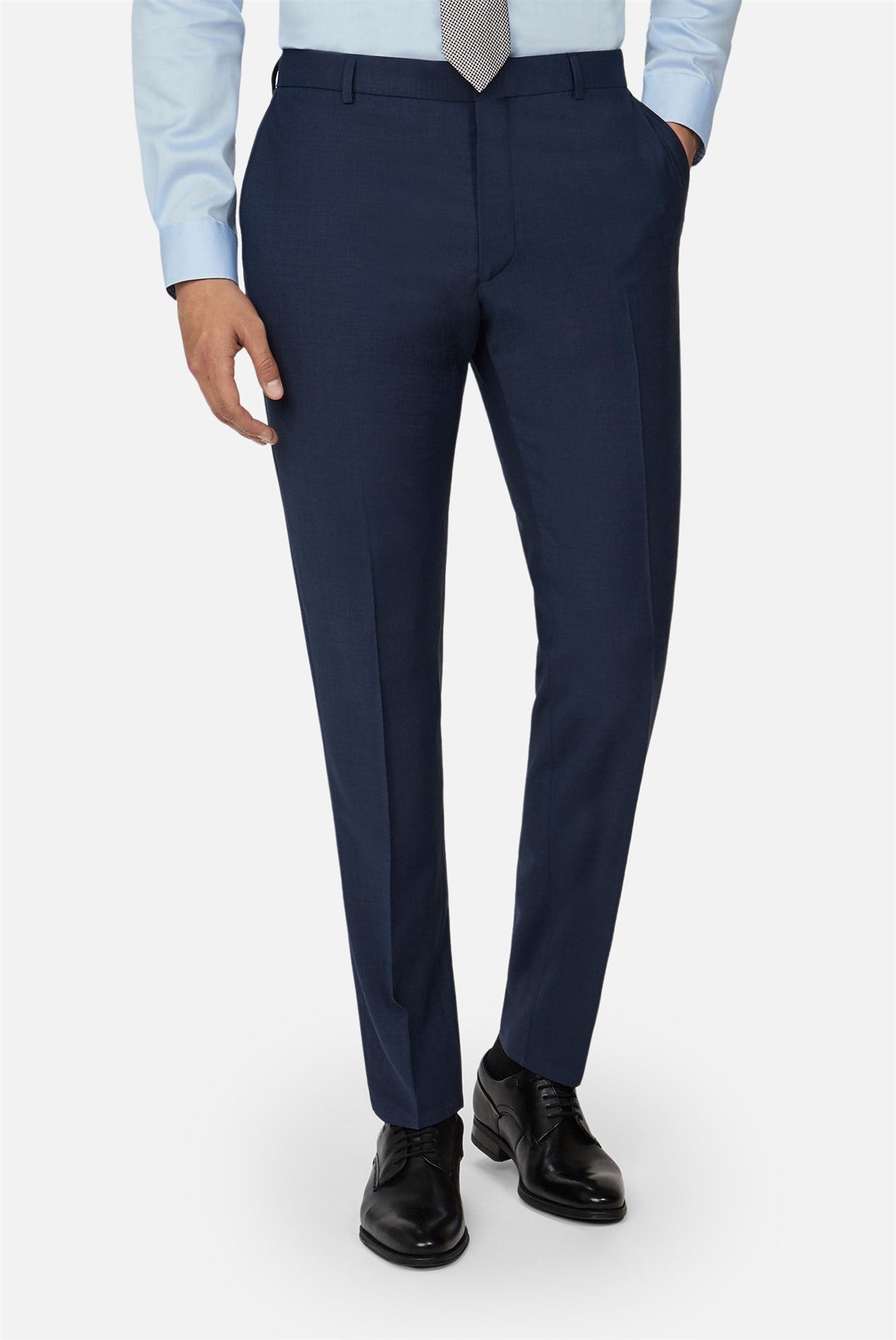 Ted Baker Slim Fit Panama Blue Suit Trouser